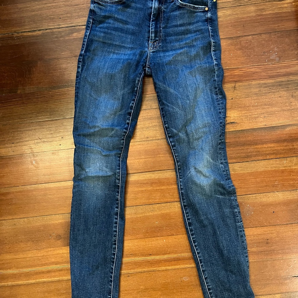MOTHER High Waisted Looker Skinny Jeans